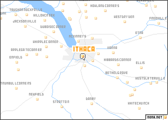 map of Ithaca