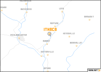 map of Ithaca