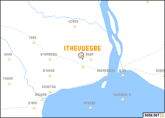 map of Ithevuegbe