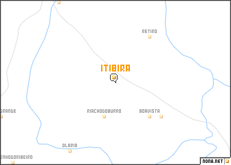 map of Itibira