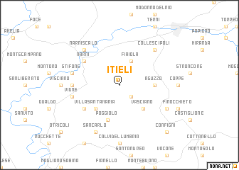 map of Itieli