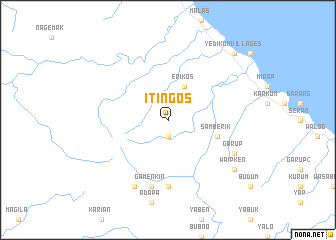 map of Itingos