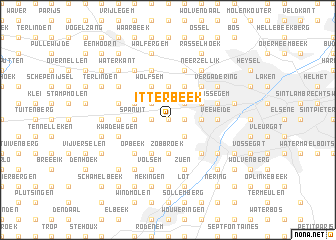 map of Itterbeek