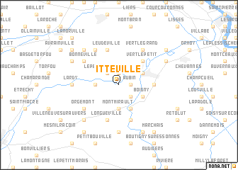 map of Itteville