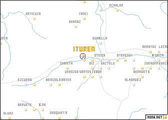 map of Ituren