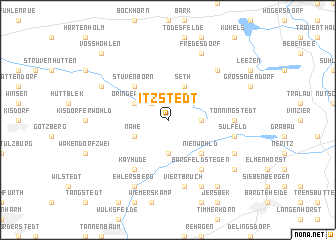 map of Itzstedt