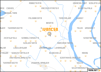 map of Iváncsa