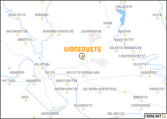 map of Ivane-Puste