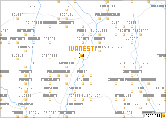 map of Ivăneşti