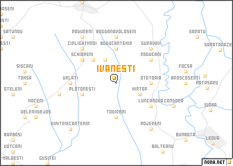 map of Ivăneşti