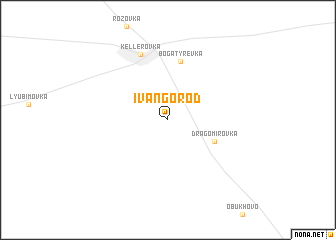 map of Ivangorod