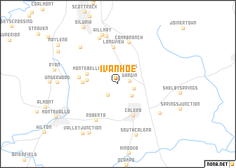 map of Ivanhoe