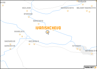 map of Ivanishchevo