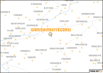 map of Ivanishinskiye Gorki