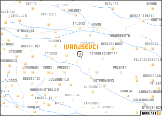 map of Ivanjševci