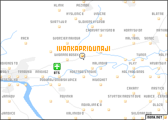 map of Ivanka pri Dunaji