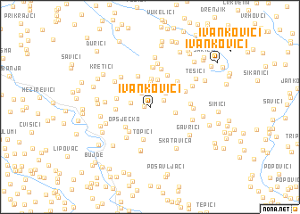map of Ivankovići
