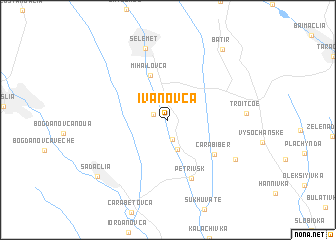 map of Ivanovca
