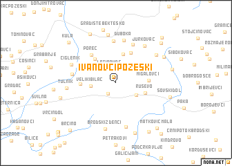 map of Ivanovci Požeški