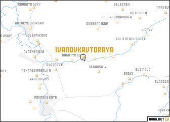 map of Ivanovka Vtoraya