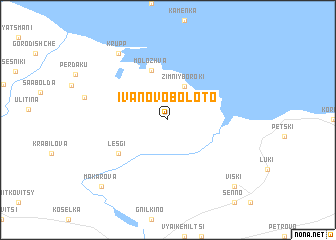 map of Ivanovo-Boloto