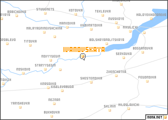 map of Ivanovskaya