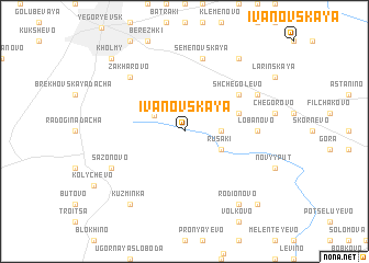 map of Ivanovskaya