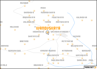 map of Ivanovskaya