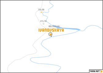 map of Ivanovskaya