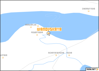 map of Ivanovskaya