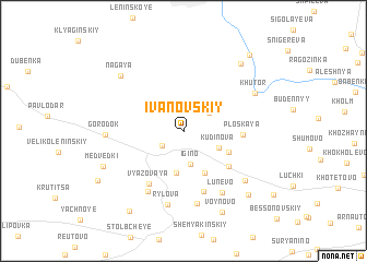 map of Ivanovskiy