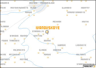 map of Ivanovskoye