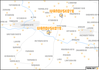 map of Ivanovskoye