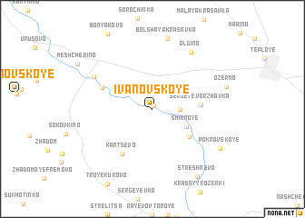 map of Ivanovskoye