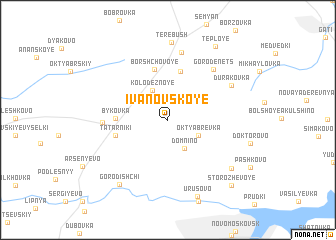 map of Ivanovskoye