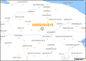 map of Ivanovskoye