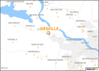 map of Ivesville