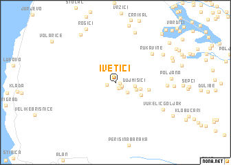 map of Ivetići