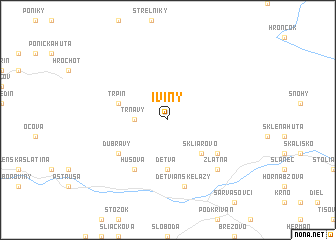 map of Iviny