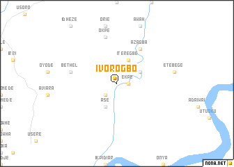 map of Ivorogbo