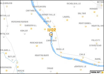 map of Ivor