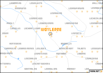 map of Ivoy-le-Pré