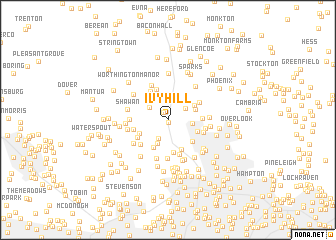 map of Ivy Hill