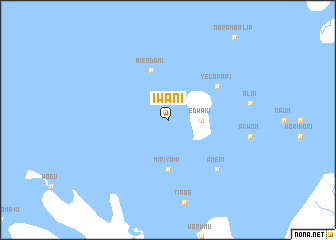 map of Iwani