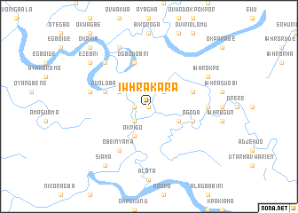 map of Iwhrakara