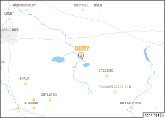 map of Iwiny