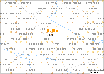 map of Iwonie