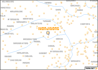 map of Iwŏnji-dong