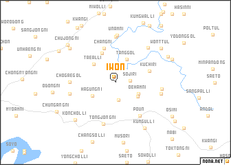 map of Iwŏn