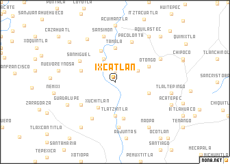 map of Ixcatlán